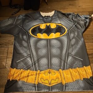 Batman Gray and Yellow Superhero Shrit Size Large
